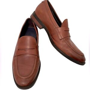 COLE HAAN Men’s Tan Saddle Leather Loafers Size 8.5